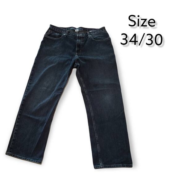 Eddie Bauer Specially Dyed Denim Blue Jeans Mens 34x30 - Picture 7 of 7